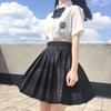 COSSA Uniform Pleated JK High School Girl Uniform Checkered Skirt with Perfect for Photo Amusement Cultural Set Skirt, Skirt, Cosplay, Set, Ribbon,