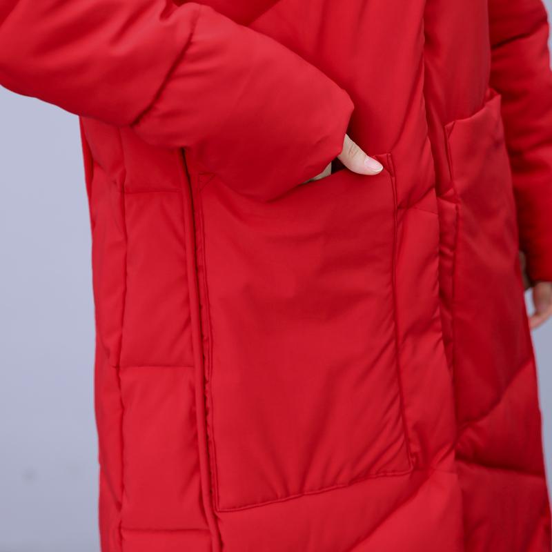 Plus Size Women's Long Jacket Winter Overcoat Fashion Loose Thick Warm Winter Coat Woman Parkas Hooded