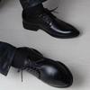 Mens Dress Leather Shoes Luxury Brand Pointed Toe Patent-leather Casual Men Shoes British Business Wedding Occupational Footwear
