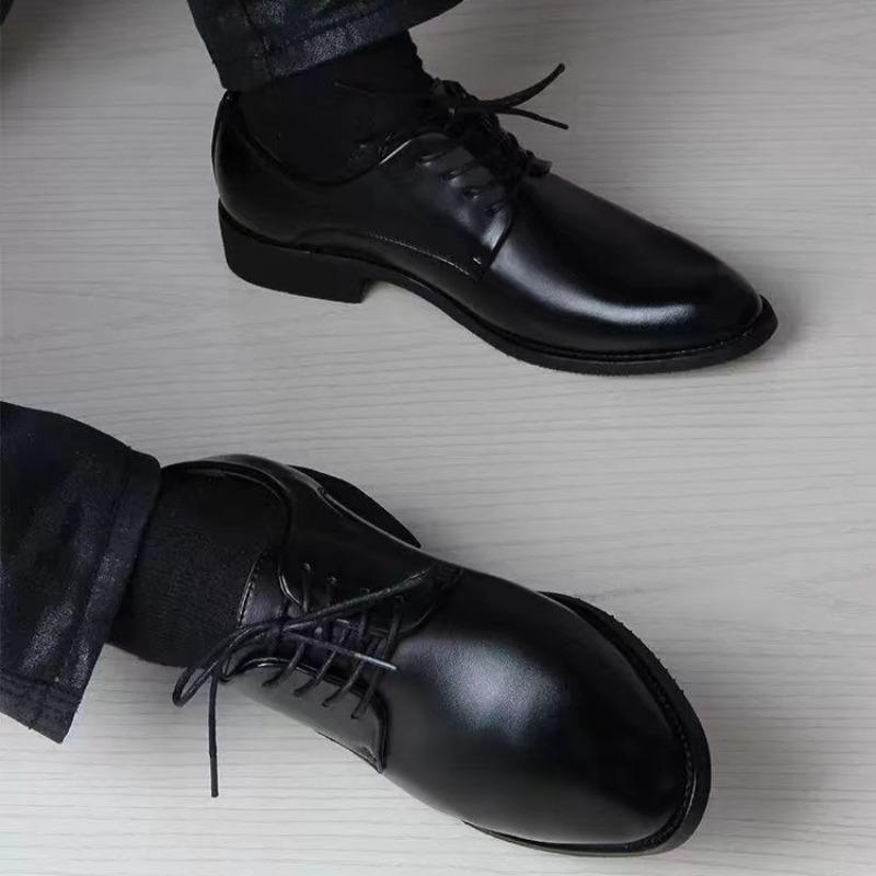Mens Dress Leather Shoes Luxury Brand Pointed Toe Patent-leather Casual Men Shoes British Business Wedding Occupational Footwear