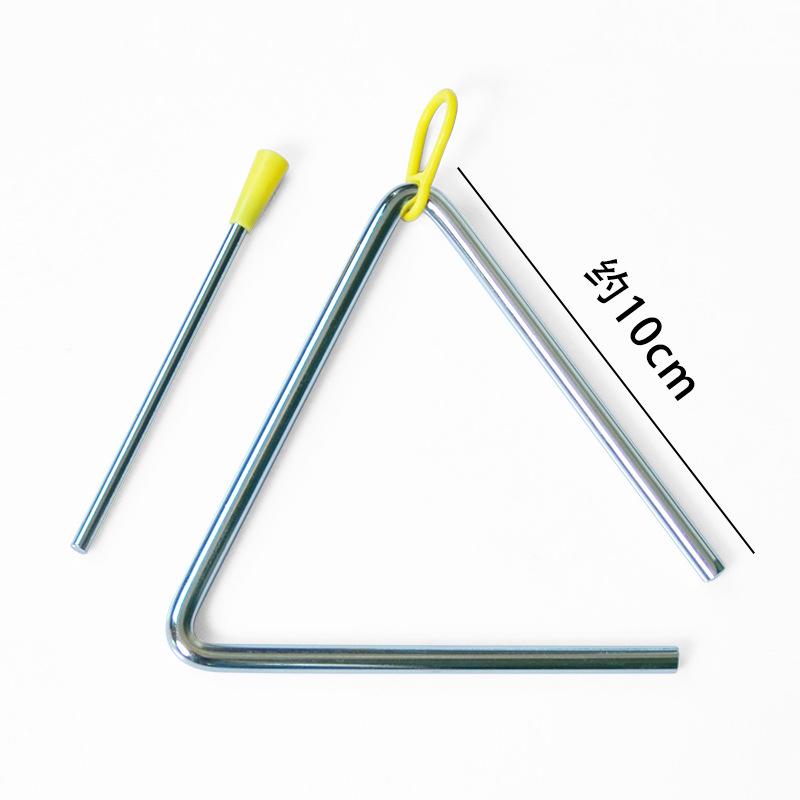 Children's Orff Percussion Instruments: Triangle, Castanets, Maracas, Tambourine, Wood Block, Cymbals