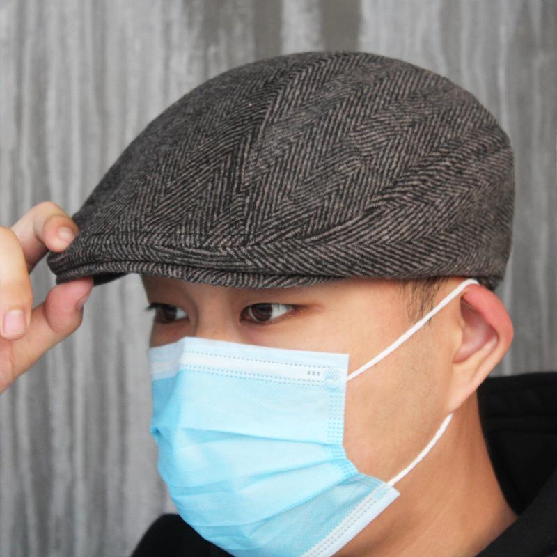 Cowboystoff Andetungehatt Herre Retro Fremoverlue Englandstil Beret Herre- og damehatt