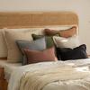 Decorative Linen Fringe Throw Pillow Cover Cozy Boho Cushion Cover with Tassels Soft Accent Pillowcase for Couch Chair Sofa Bed