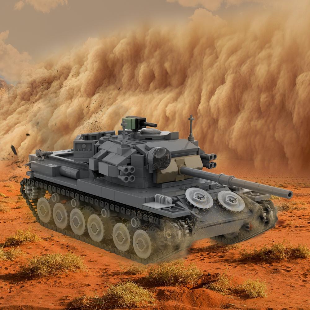 MOC Centurion Mk. 5/1 Tank Building Blocks Model Army Military Tank Weapons Bricks Assembly Toys Kids Birthday Gifts