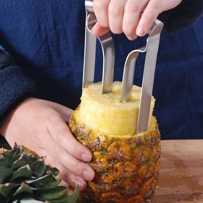 1Pc Kitchen Tool Stainless Steel Fruit Pineapple Corer Slicer Peeler Cutter Parer Pineapple Slicers.
