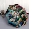 1pc Hunter X Hunter Inspired Umbrella Automatic Opening & Closing, Portable 3-Fold Design, 8-Bone Iron Frame, Outdoor, Ideal Gift for Fans, Travelers,