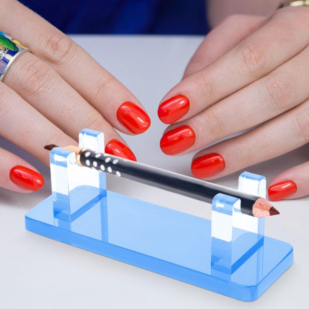 Multifunctional Pencil Wand Holder Clear Makeup Brush Rack Paintbrush Drying Rack  School