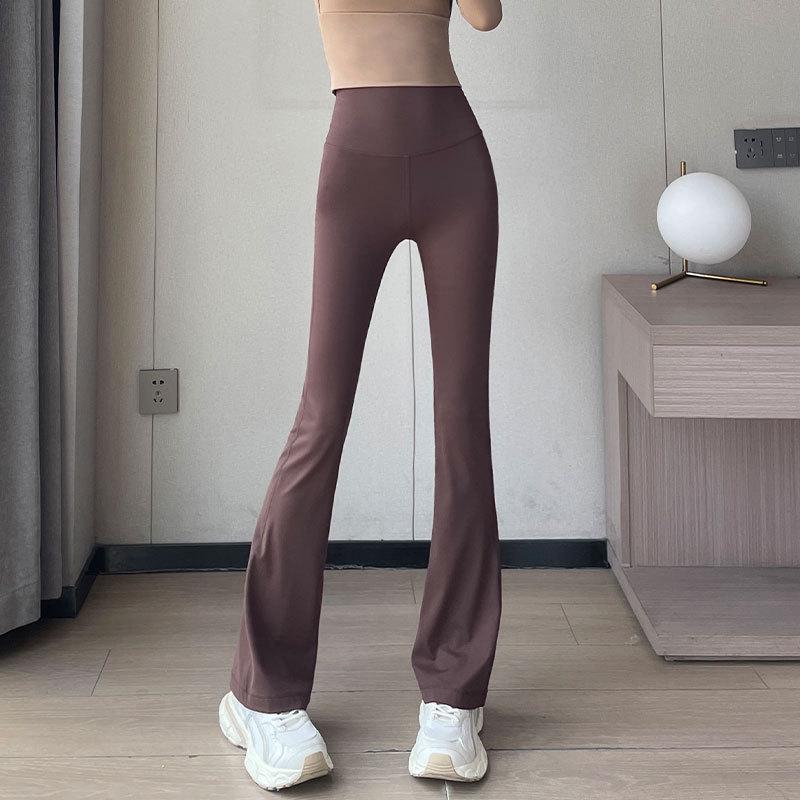 2024 Damen High-End Sommer Yoga & Laufset mit schnelltrocknenden Micro Flare Hosen