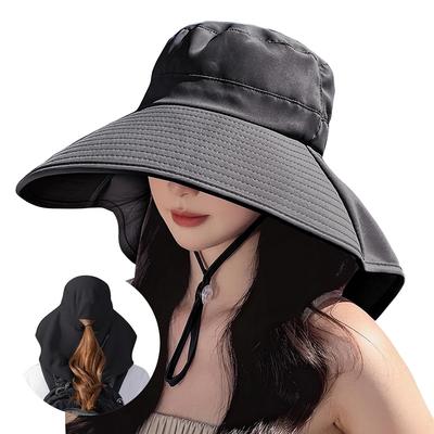 YUMISS UV Cut Hat Women 12cm Wide Brim360-Degree CutProtects Neck Cooling Complete Light Blocking Sunburn Prevention Protection Breathable Sunshade