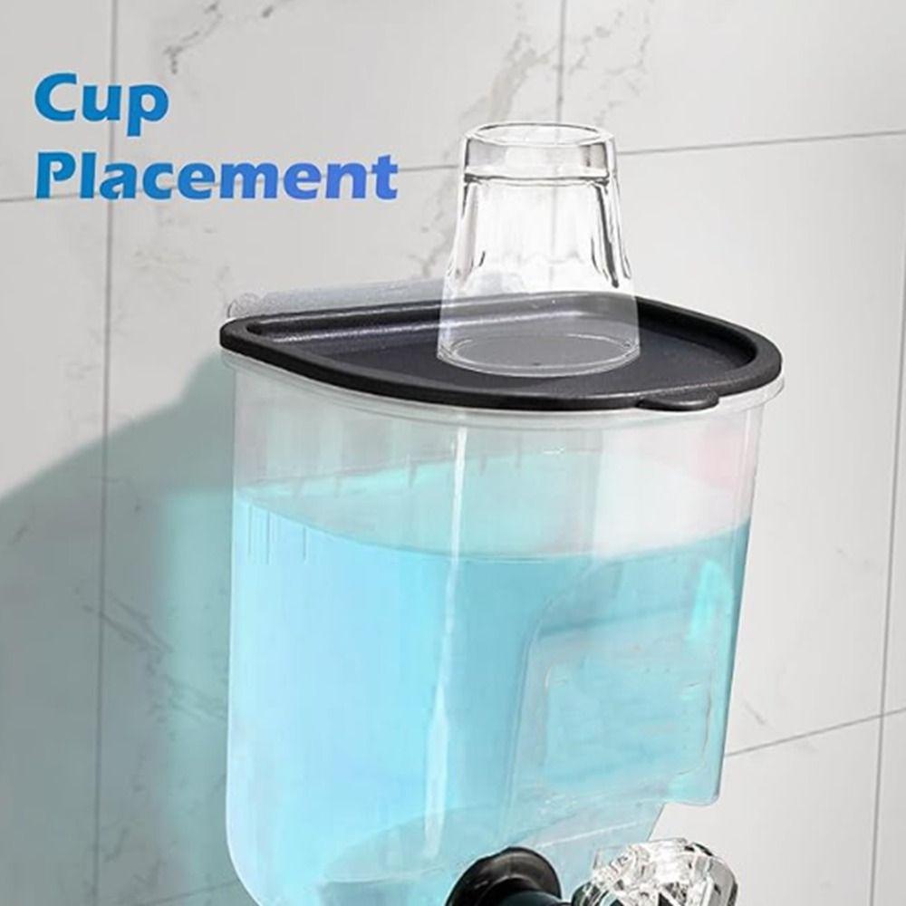 Black Liquid Toothpaste Container Wall Mounted Mouth Wash Container Mouthwash Dispenser  Adults