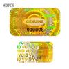 60/120/300pcs Holographic Warranty Void Laser Label With Security Seal Tamper Proof Stickers Serial Number Adhesive Label