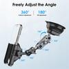 Cell Phone Mount 360° Rotation Car Phone Mount Strong Suction Cell Phone Holder Adjustable For Dashboard Windshield Vent