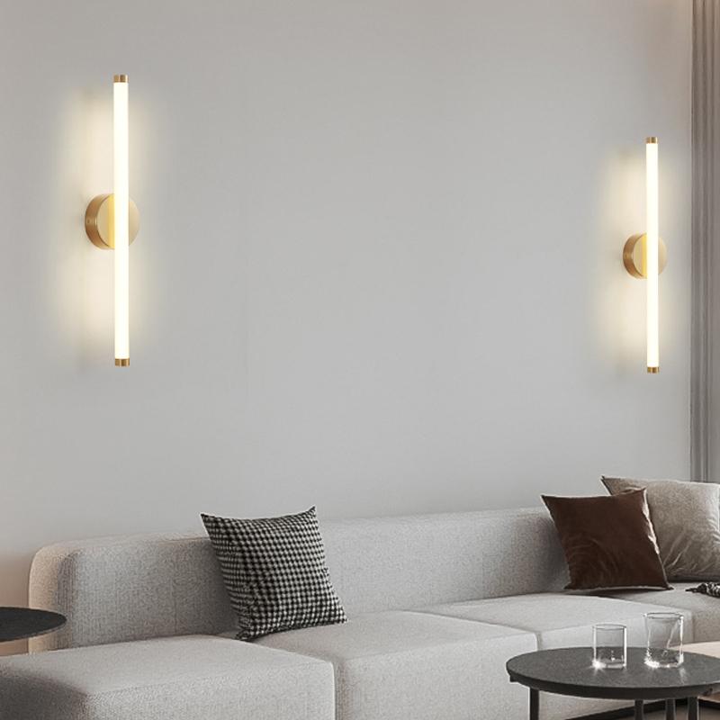 Wall Lamp Decor For Home Bedroom Decoration Surface Mounted Sofa Background Living Room Gold Sconce Lighting Fixture Wall Light