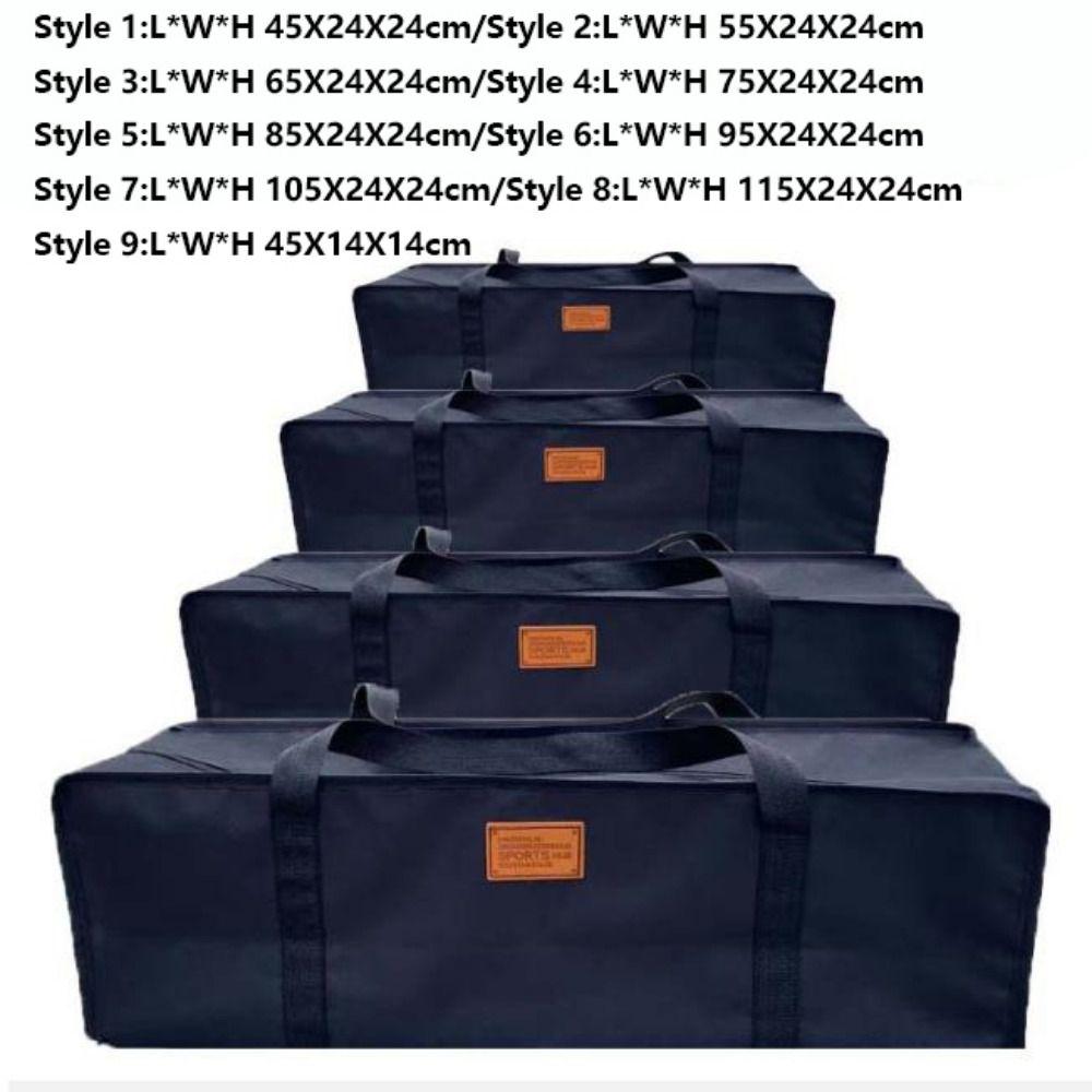 Black Travel Picnic Handbag 600D Oxford Cloth Tent Storage Bag Outdoor Supplies