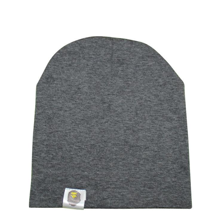 

Детская шапка в стиле хип-хоп для уличных танцев, хлопковая весенне-осенняя шапка для малышей, шарф, кепка для мальчиков и девочек, однотонная детская шапка серый