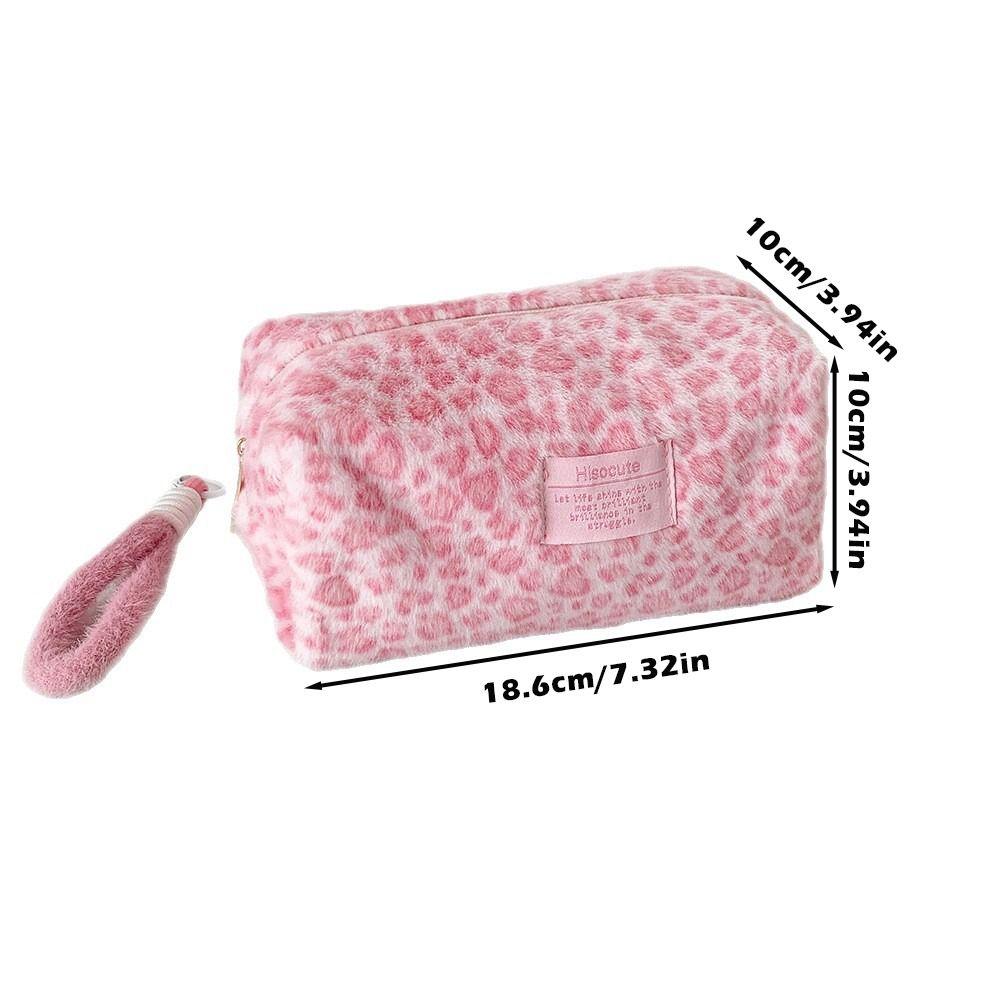 Plush Pencil Case Portable Makeup Bag Light Luxury Pen Bag Back To School