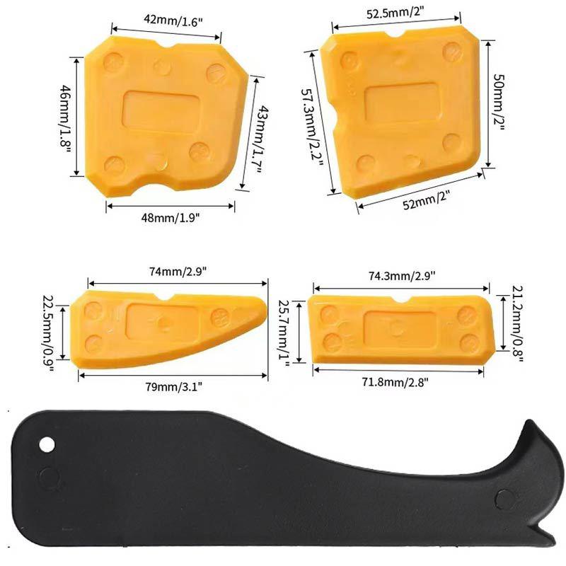 Free Shipping 4-Piece Grout and Glue Scraper Tool Set