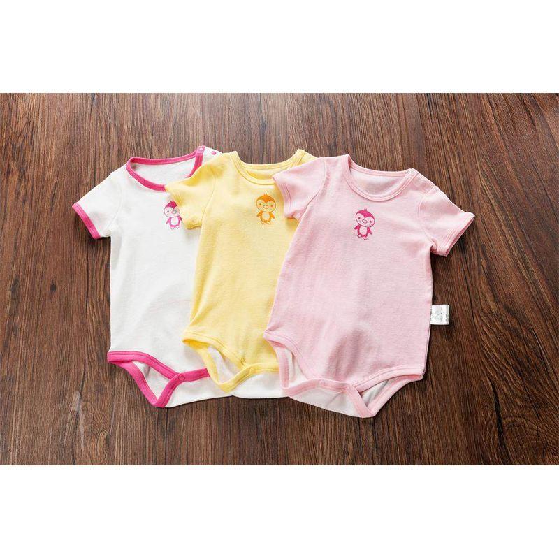 Songyou Hot Cotton Triangle Rompers Short Sleeve Cartoon Penguin Short-Sleeved Romper 80