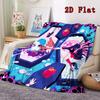 Girl-themed Graphic Design 2D Flat Pattern Flannel Blanket High Quality All Seasons Warmth and Comfort Perfect for Christmas Gifts.PMT0914454