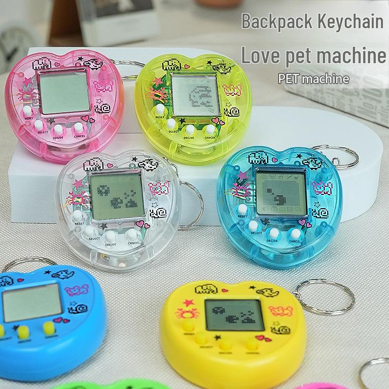Cross-Border Mini Virtual Pet Game Console for Kids - Interactive Electronic Toy Pendant