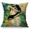 Edouard Manet World Famous Oil Painting Olympia Young Girls The Lunch Impressionism Sofa Pillow Case Gallery Art Cushion Cover