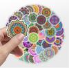 10/50pcs Mandala Stickers Mandala Flowers for DIY Luggage Laptop Skateboard Motorcycle Bicycle Stickers