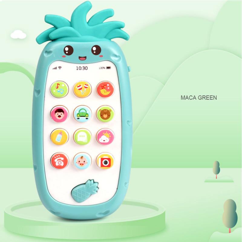 Infant Newborn Baby Simulation Plastic Music Mobile Phone Toy Early Education Gift