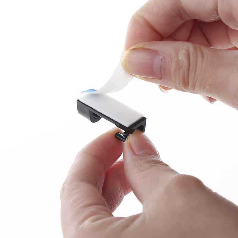 Self-Adhesive Cable Organizer Clips for Wire Management