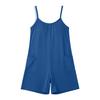 Womens Sleeveless Romper Casual Loose Tank Jumpsuit With Pockets Short Overalls Baggy Outfits