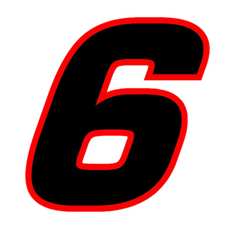 LYKX Various Sizes Removable Decal Racing Number 1 2 3 4 5 6 7 8 9 0 Car Sticker Waterproof Motorcycle Helmet Accessories