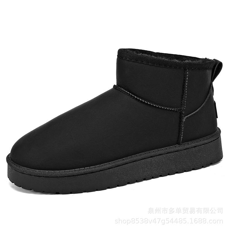 Winter men's velvet thickened cold-proof and warm large cotton boots retro short non-slip wear-resistant comfortable snow boots