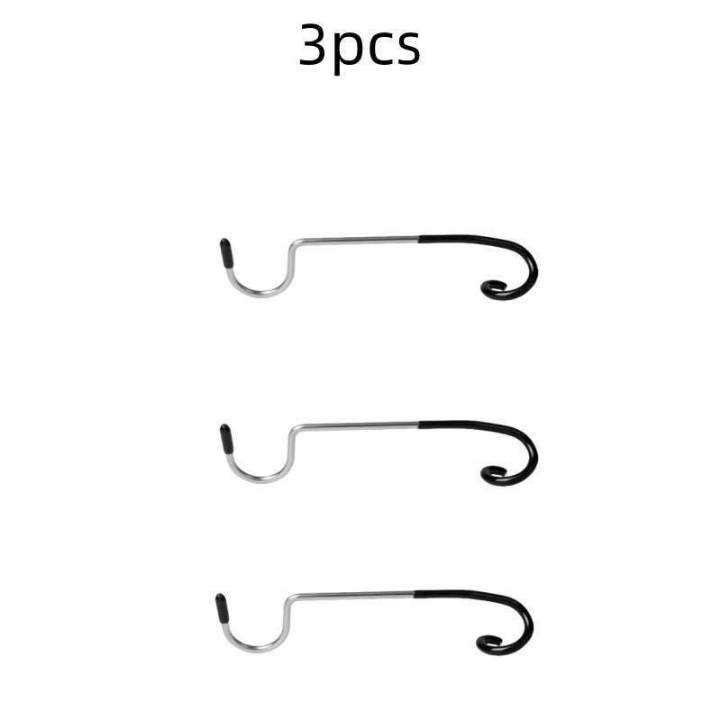 Camping Light Pole Hook Stainless Steel Tent Pole Lamp Hook Multifunctional Outdoor Camping Light Stand Hook Camping Equipment