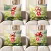 2D Enchanted Fairy With Heart In Daisy Field Pattern Cushion Cover Suitable For Sofa Bedroom Car Pillow Cover