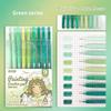9pcs Romantic Multi Color Pens Set Gel Ink Vintage Marker Liner 0.5mm Ballpoint Stationery Gift
