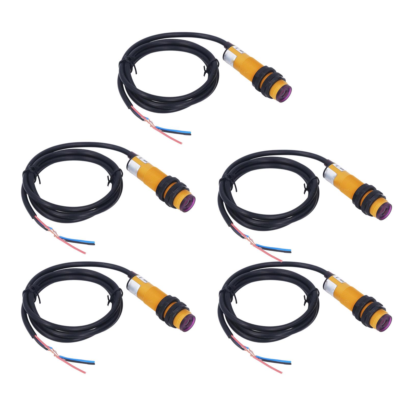 

5 шт. инфракрасный фотоэлектрический переключатель NPN нормально закрытый 5 до 30 см чувствительный фотоэлектрический датчик