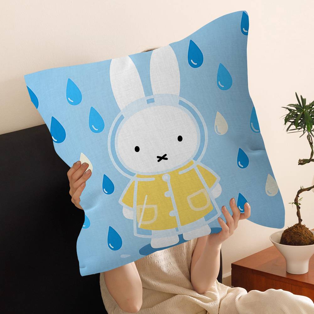 Cartoon M-Miffys Personalized Pillow Dust Cover Bedroom Kids Party Decoration Pillowcase Birthday Children Gift