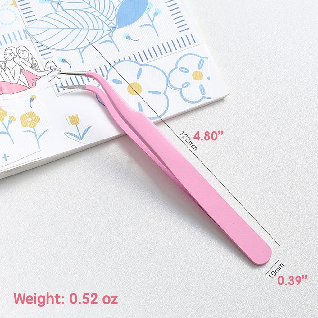 Eyelash Tweezers Eyelash Extension Tweezers Stainless Steel Eyelash Extension Tweezers Pointed Eyelash Tweezers Beauty Tools