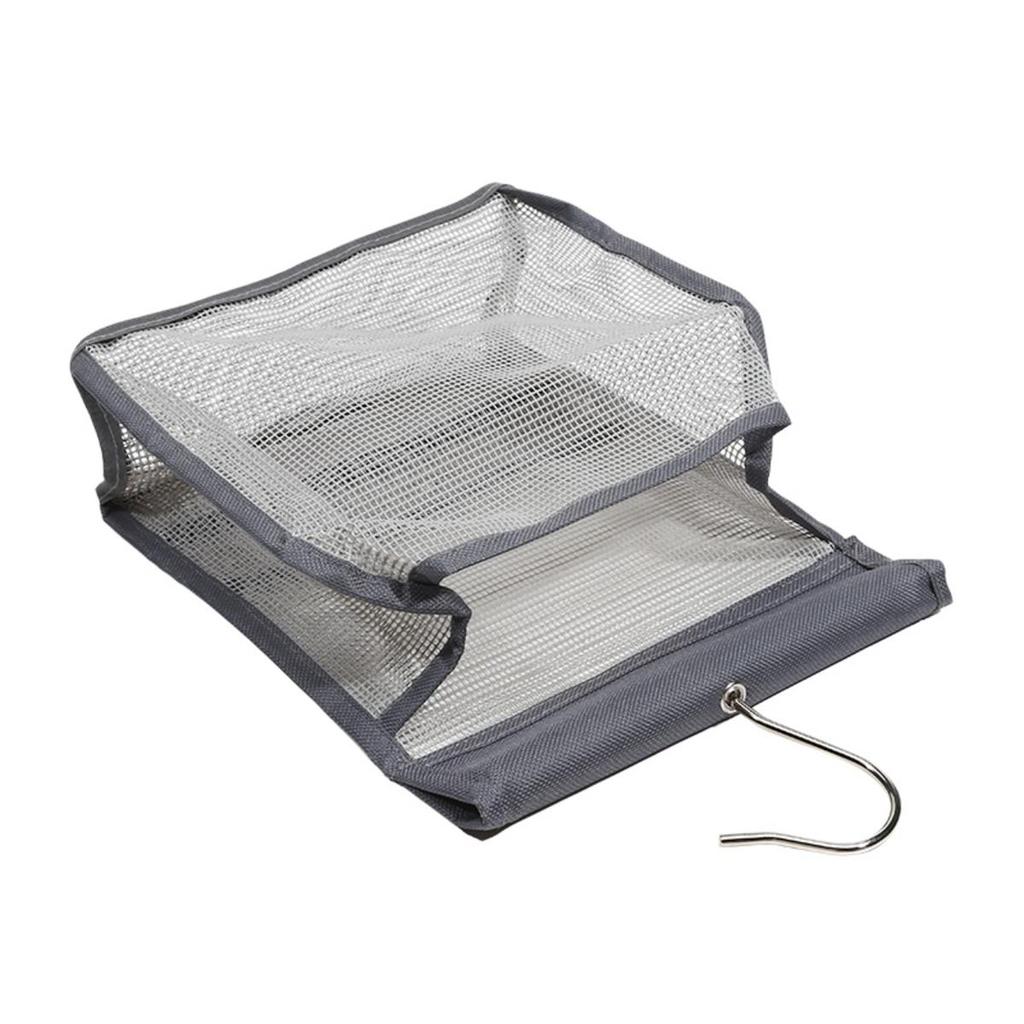 Hanging Toiletry Kits PVC Mesh Hanging Bag Portable Quick Drying Shower Storage Bag Wall Mounted Cosmetics Toiletries Organizer