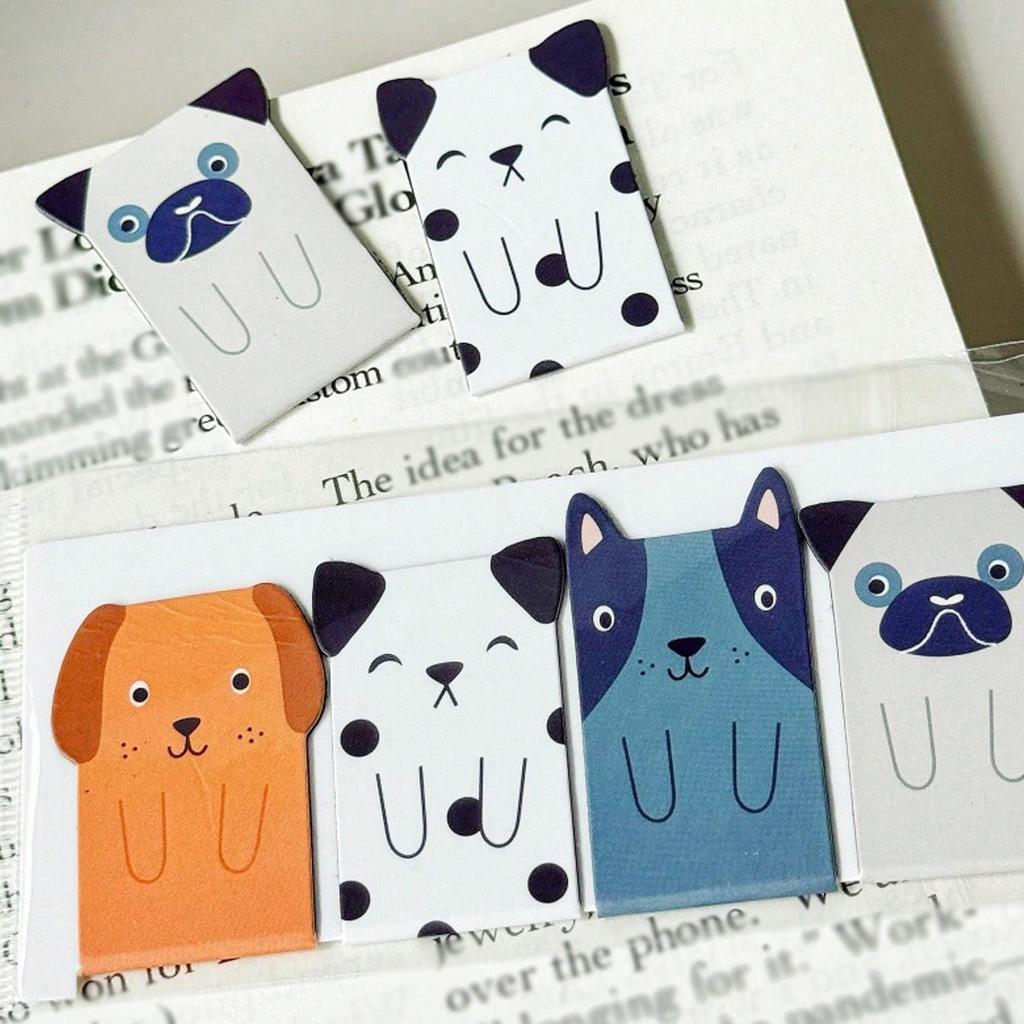 Creative Cartoon Animal Comic Magnetic Bookmarks Exquisite Cute Student Stationery Book Decor Gifts School Reading Books