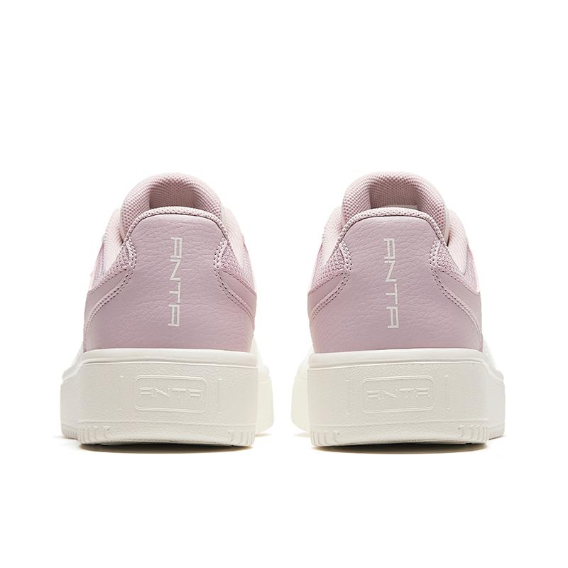 Anta Comfortable Versatile Shock Absorbing Durable Low Top Sneakers Women sneakers White Pink 922418014-5