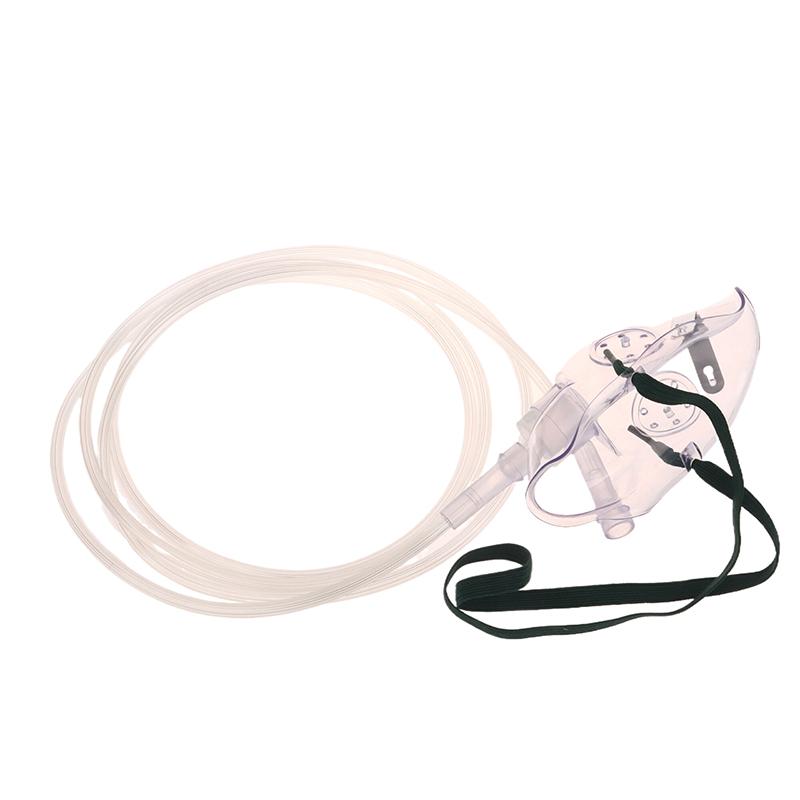 Adult Oxygen Mask With Tube Disposable Face Mask Shield Nebulizer Conduit Adult Oxygen Mask