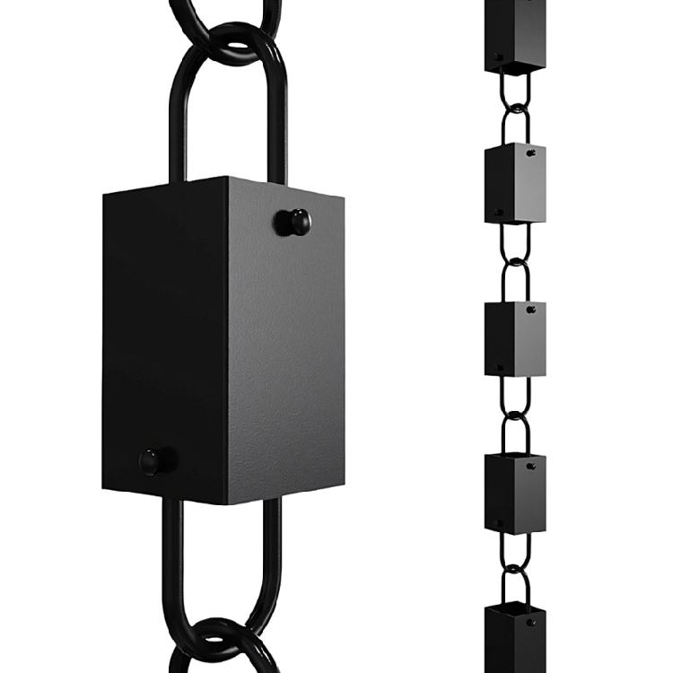 

Rectangular Antique Rain Chain for Gutter and Rain Rust Resistant Plated Garden Decoration Rain Chain for Downspout 1