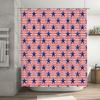 American Flag Shower Curtain Patriotic Stars And Stripes Waterproof Decor Bathroom Curtain Vintage Usa Theme Home Decor