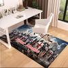 1PC Custom Name "Knights Armor" Theme Floor Mat Ideal for Living Room, Game Rooms, Office, Bedroom,Floor Mat Playful Design