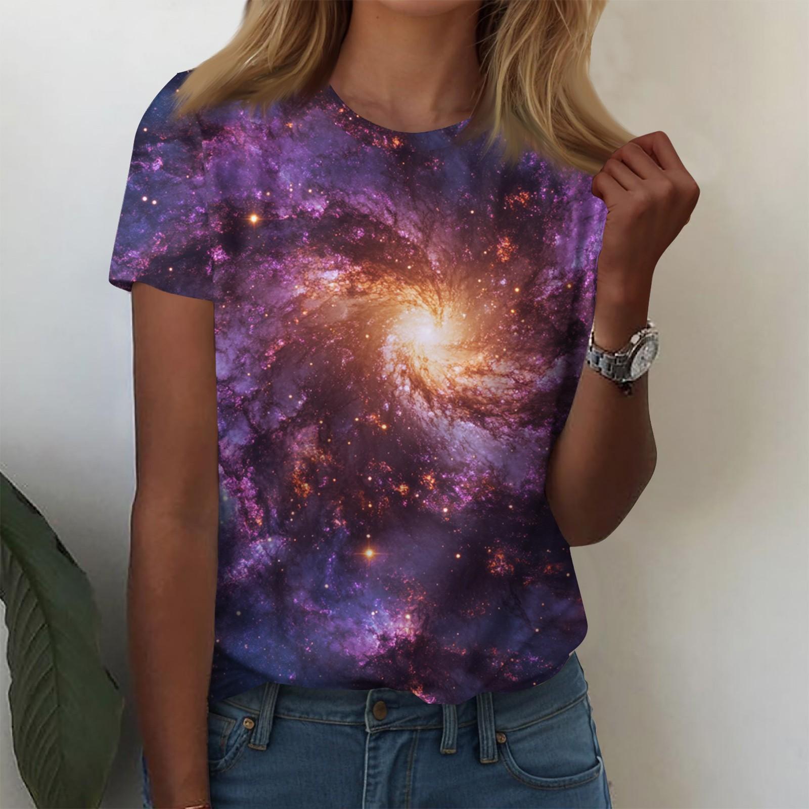 

Жіночі сорочки з короткими рукавами Милі топи Футболки з малюнком Блузки Повсякденні топи великих розмірів Базові топи Пуловери XXXL