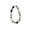 Natural Green Fluorite Lithium Mica Beaded Bracelet With Agarwood Scented Calm Style Women Men