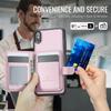 For iPhone XS 5.8 inch/iPhone X Case JEEHOOD J09 RFID Blocking Card Holder Leather Back Phone Cover Compatible with MagSafe