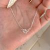 S925 Sterling Silver Zirconia Diamond Necklace for Women - Light Luxury Korean Style Clavicle Chain, Cute & High-End Fashion Accessory