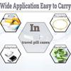 New Mini Waterproof Portable Pill Case Organizer Keychain Box Travel EarPlug Container Bottle with Keyring for Medicine Holder