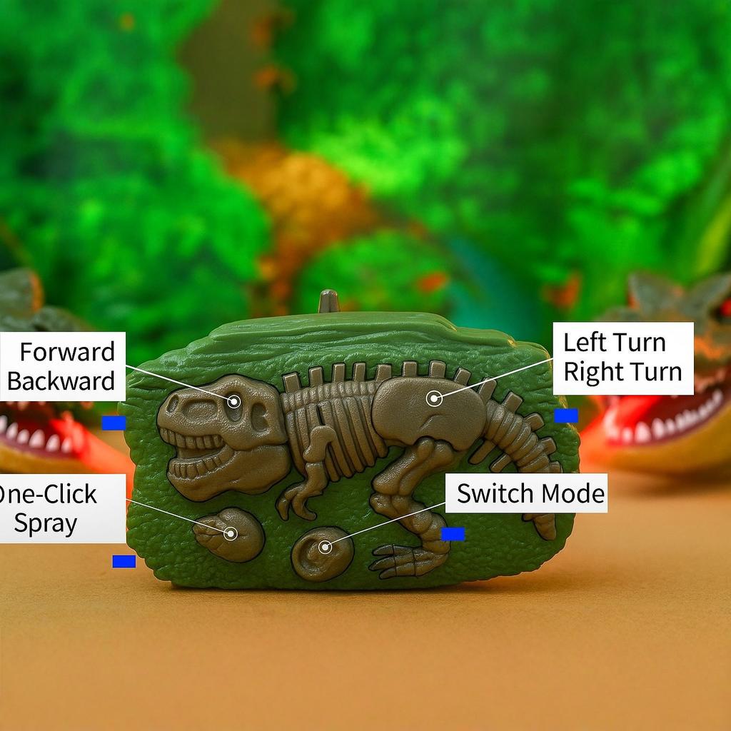 2.4Ghz RC Crocodile Car, Spray Remote Control Toy, Simulation Reptile Vehicle, Kids Outdoor Adventure Toy